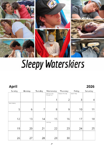 2026 Purdue Waterski Calendar